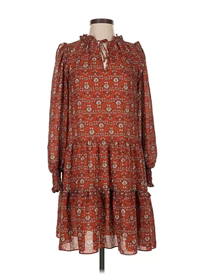Pre-owned Max Studio Casual Dress In Brown