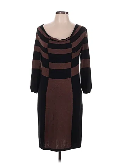 Pre-owned Max Studio Casual Dress In Brown