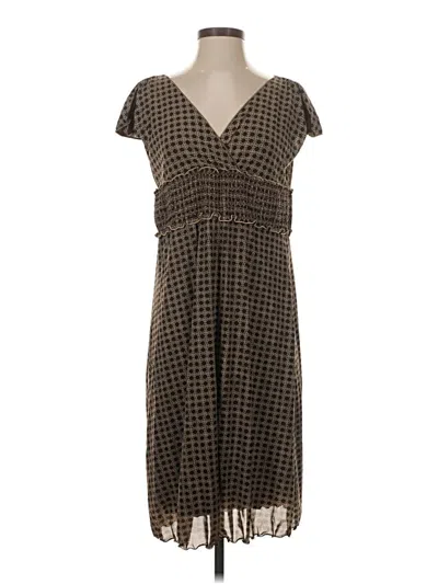 Pre-owned Max Studio Casual Dress In Brown