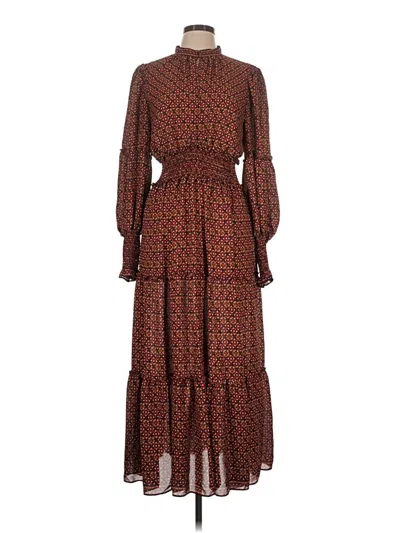 Pre-owned Max Studio Casual Dress In Brown