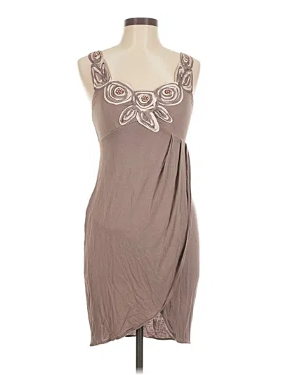Pre-owned Max Studio Casual Dress In Brown
