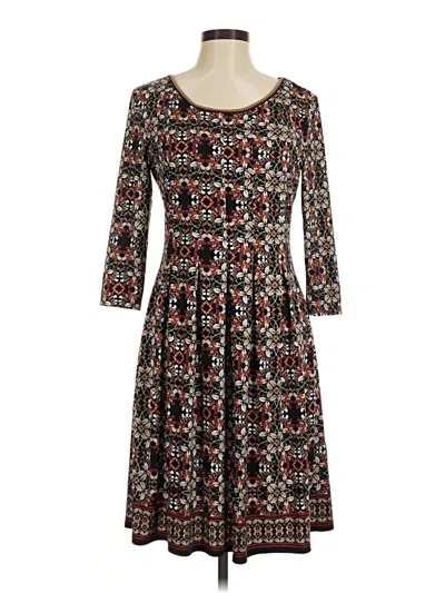 Pre-owned Max Studio Casual Dress In Brown