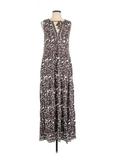 Pre-owned Max Studio Casual Dress In Brown