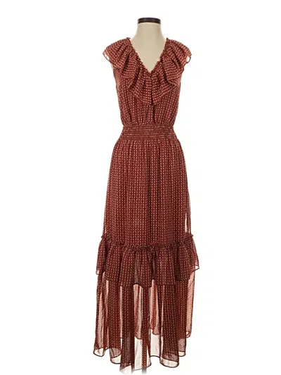 Pre-owned Max Studio Casual Dress In Brown