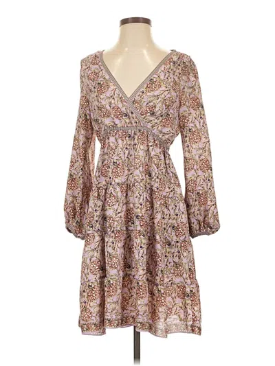 Pre-owned Max Studio Casual Dress In Brown