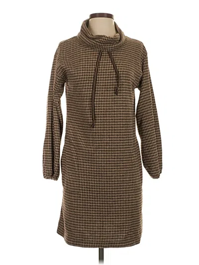 Pre-owned Max Studio Casual Dress In Brown