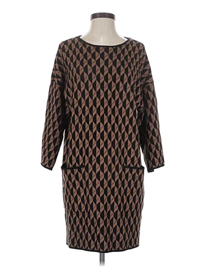 Pre-owned Max Studio Casual Dress In Brown