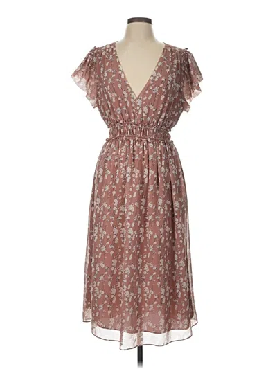 Pre-owned Max Studio Casual Dress In Brown