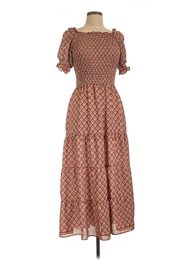 Pre-owned Max Studio Casual Dress In Brown