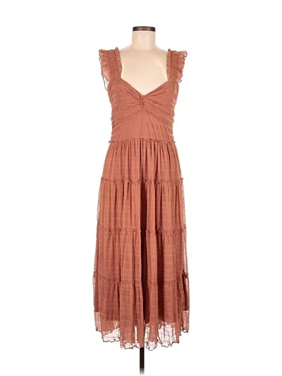Pre-owned Max Studio Casual Dress In Brown