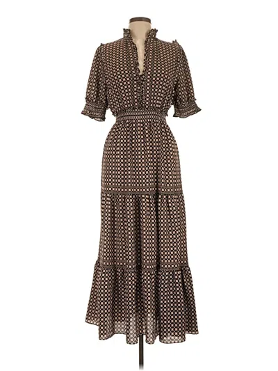 Pre-owned Max Studio Casual Dress In Brown