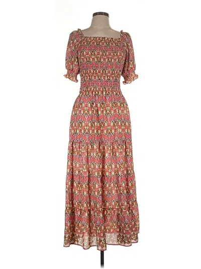 Pre-owned Max Studio Casual Dress In Brown