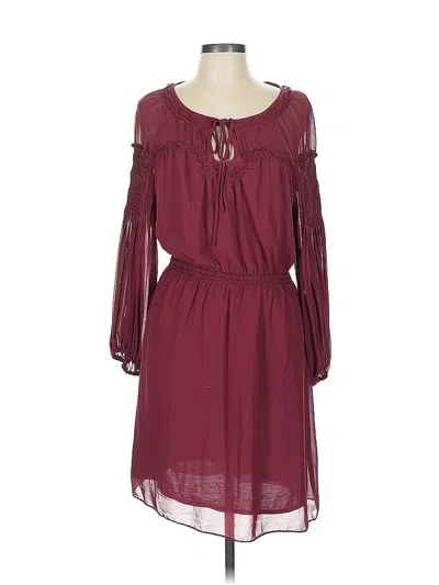 Pre-owned Max Studio Casual Dress In Burgundy