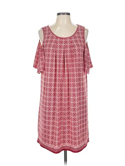 Pre-owned Max Studio Casual Dress In Burgundy