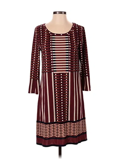Pre-owned Max Studio Casual Dress In Burgundy