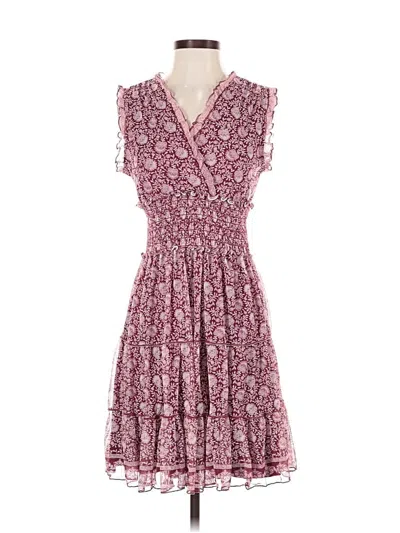 Pre-owned Max Studio Casual Dress In Burgundy