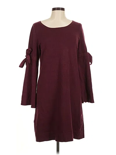 Pre-owned Max Studio Casual Dress In Burgundy