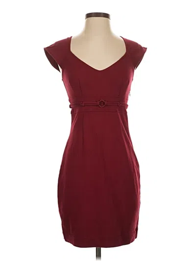 Pre-owned Max Studio Casual Dress In Burgundy