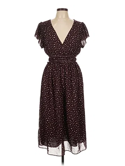 Pre-owned Max Studio Casual Dress In Burgundy