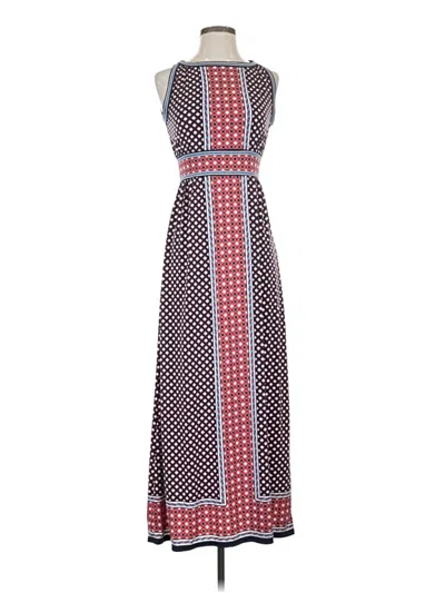 Pre-owned Max Studio Casual Dress In Burgundy