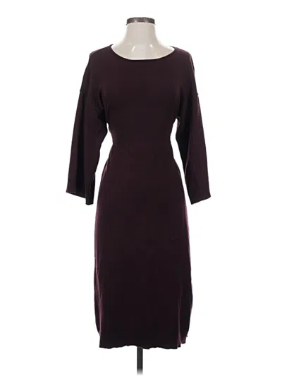 Pre-owned Max Studio Casual Dress In Burgundy