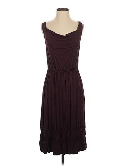 Pre-owned Max Studio Casual Dress In Burgundy
