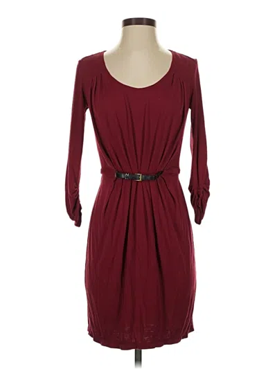 Pre-owned Max Studio Casual Dress In Burgundy