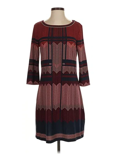 Pre-owned Max Studio Casual Dress In Burgundy