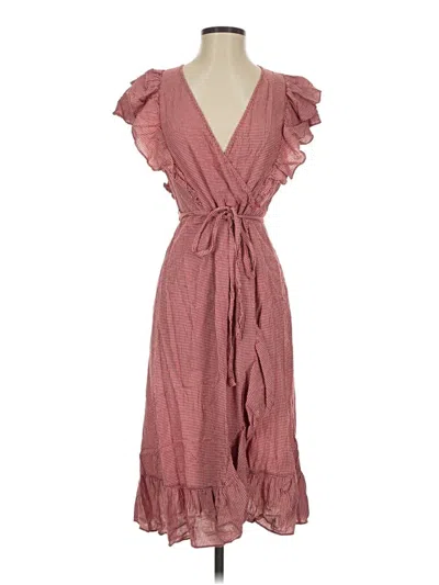 Pre-owned Max Studio Casual Dress In Burgundy