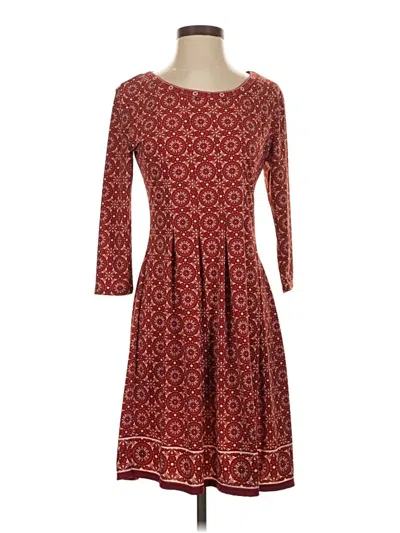Pre-owned Max Studio Casual Dress In Burgundy