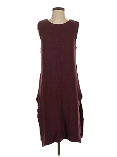 Pre-owned Max Studio Casual Dress In Burgundy