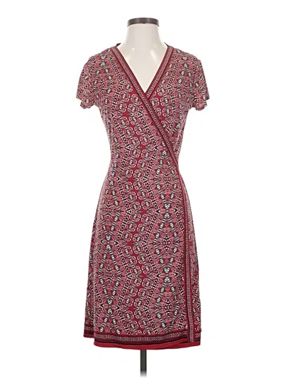 Pre-owned Max Studio Casual Dress In Burgundy
