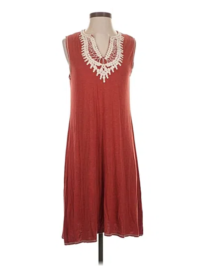 Pre-owned Max Studio Casual Dress In Burgundy