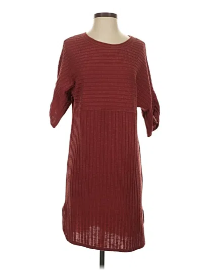 Pre-owned Max Studio Casual Dress In Burgundy