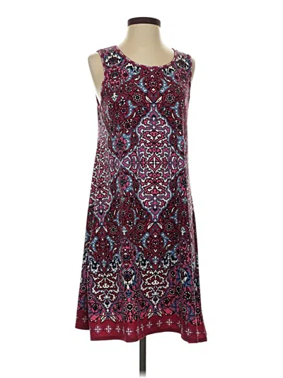 Pre-owned Max Studio Casual Dress In Burgundy