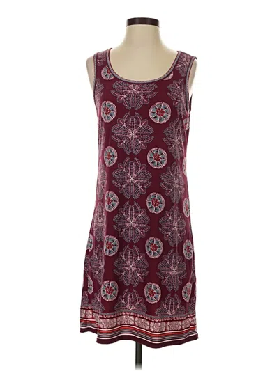 Pre-owned Max Studio Casual Dress In Burgundy