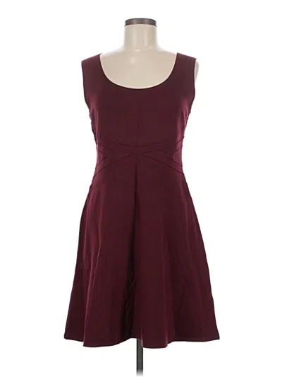 Pre-owned Max Studio Casual Dress In Burgundy