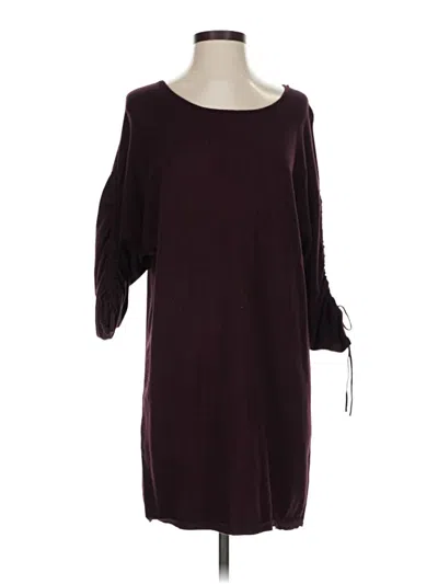 Pre-owned Max Studio Casual Dress In Burgundy
