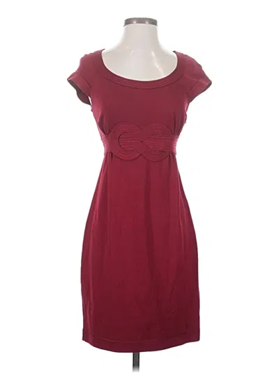 Pre-owned Max Studio Casual Dress In Burgundy