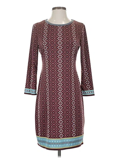 Max Studio Casual Dress In Burgundy