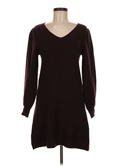 Pre-owned Max Studio Casual Dress In Burgundy