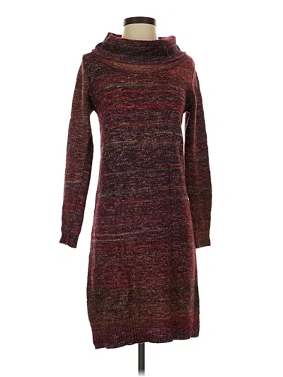 Pre-owned Max Studio Casual Dress In Burgundy