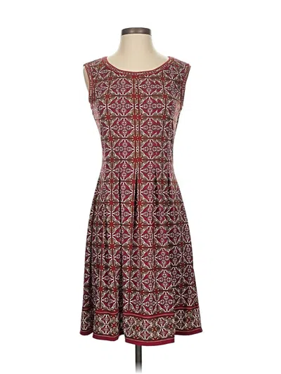 Pre-owned Max Studio Casual Dress In Burgundy
