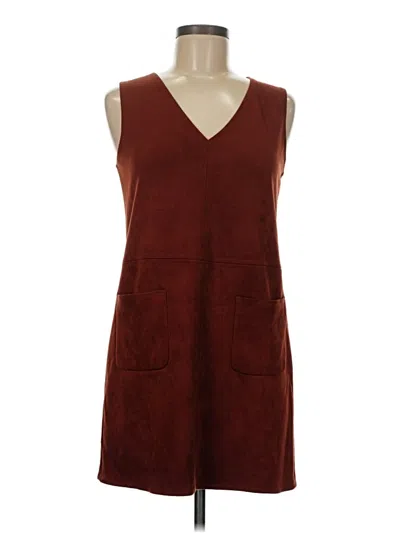 Pre-owned Max Studio Casual Dress In Burgundy