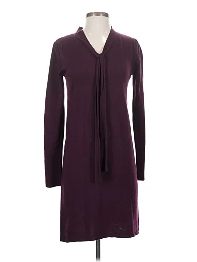 Pre-owned Max Studio Casual Dress In Burgundy