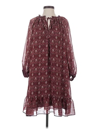 Pre-owned Max Studio Casual Dress In Burgundy