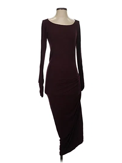 Pre-owned Max Studio Casual Dress In Burgundy