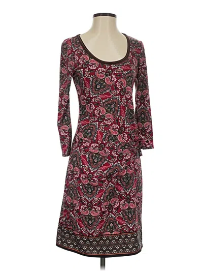 Pre-owned Max Studio Casual Dress In Burgundy