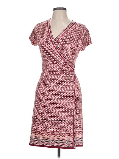 Pre-owned Max Studio Casual Dress In Burgundy