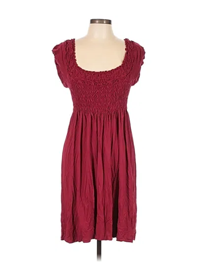 Pre-owned Max Studio Casual Dress In Burgundy
